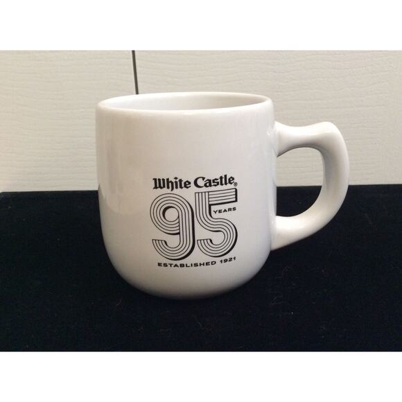 WHITE CASTLE LIMITED EDITION 95 YEARS ANNIVERSARY WHITE COFFEE MUG - Picture 3 of 6